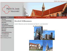 Tablet Screenshot of kirche-harsewinkel.de